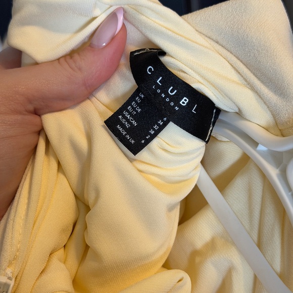 Club L London Cream Backless Dress - Picture 6 of 6